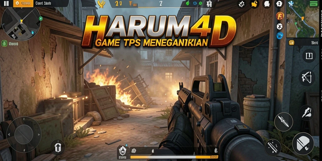 Tampilan gameplay seru dan menegangkan dalam HARUM4D.