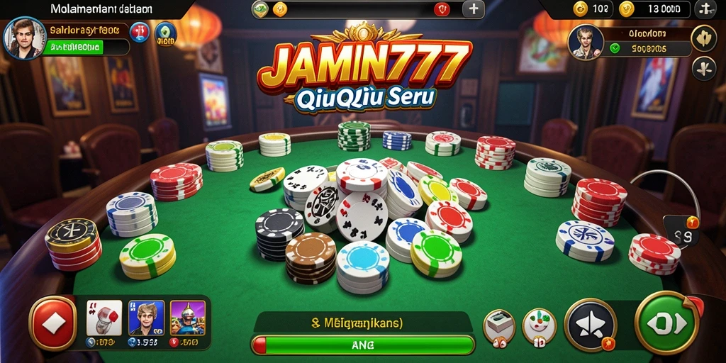 Screenshot JAMIN777 menampilkan gameplay QiuQiu yang seru dan interaktif.