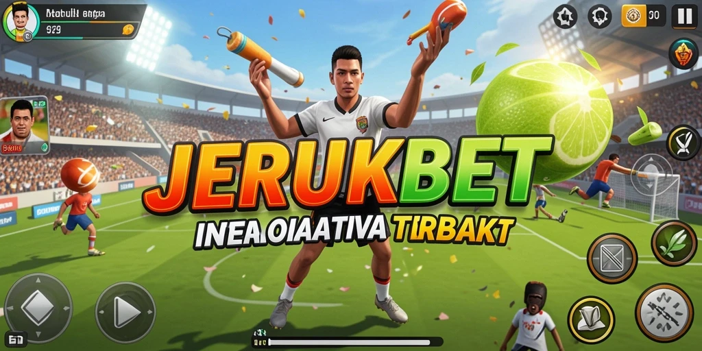 Tampilan gameplay seru dalam JERUKBET, menampilkan berbagai olahraga.