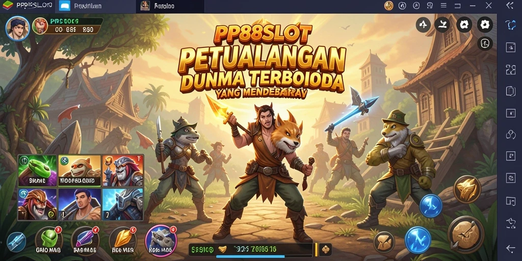 Tangkapan layar menampilkan karakter menjelajahi dunia luas dalam PP88SLOT.